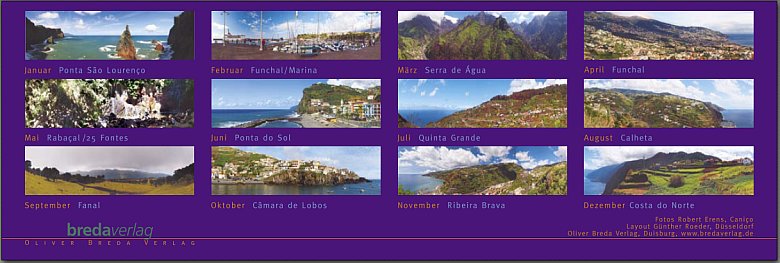 Madeira 180-Panorama-Kalender 2013